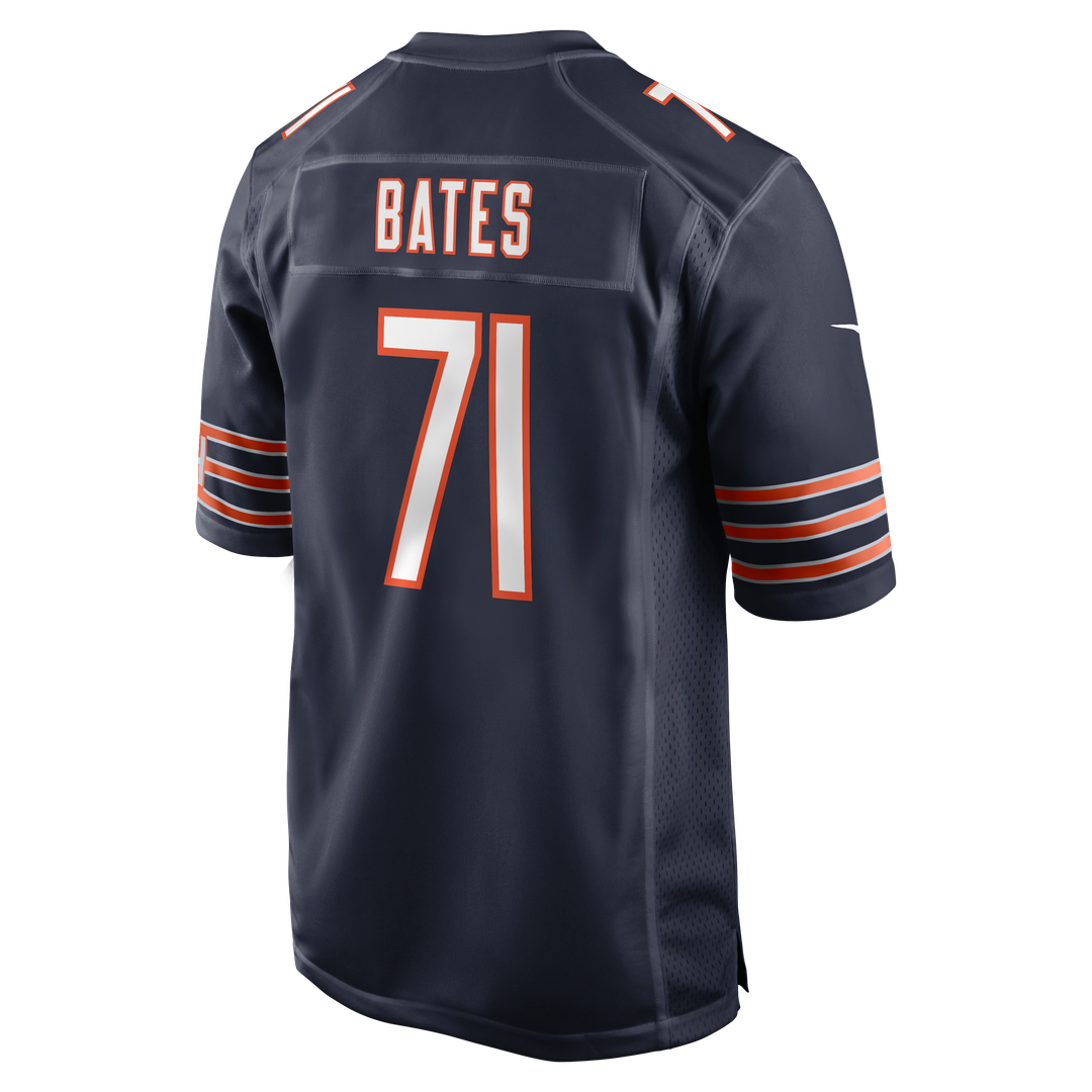 Men's Chicago Bears Ryan Bates Nike  Navy  Game Jersey
