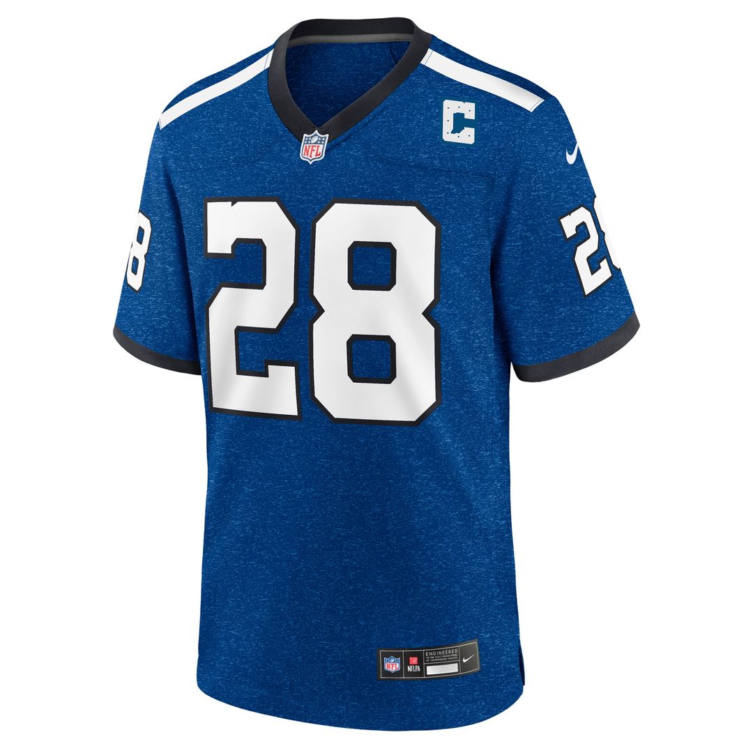 Men's Indianapolis Colts Marshall Faulk Nike Blue Retired Player Alternate Game Jersey