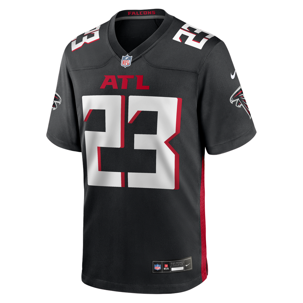 Men's Atlanta Falcons DeMarcco Hellams Nike  Black Team Game Jersey