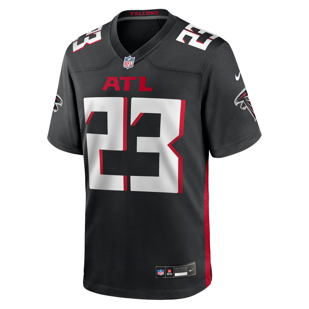 Men's Atlanta Falcons DeMarcco Hellams Nike  Black Team Game Jersey