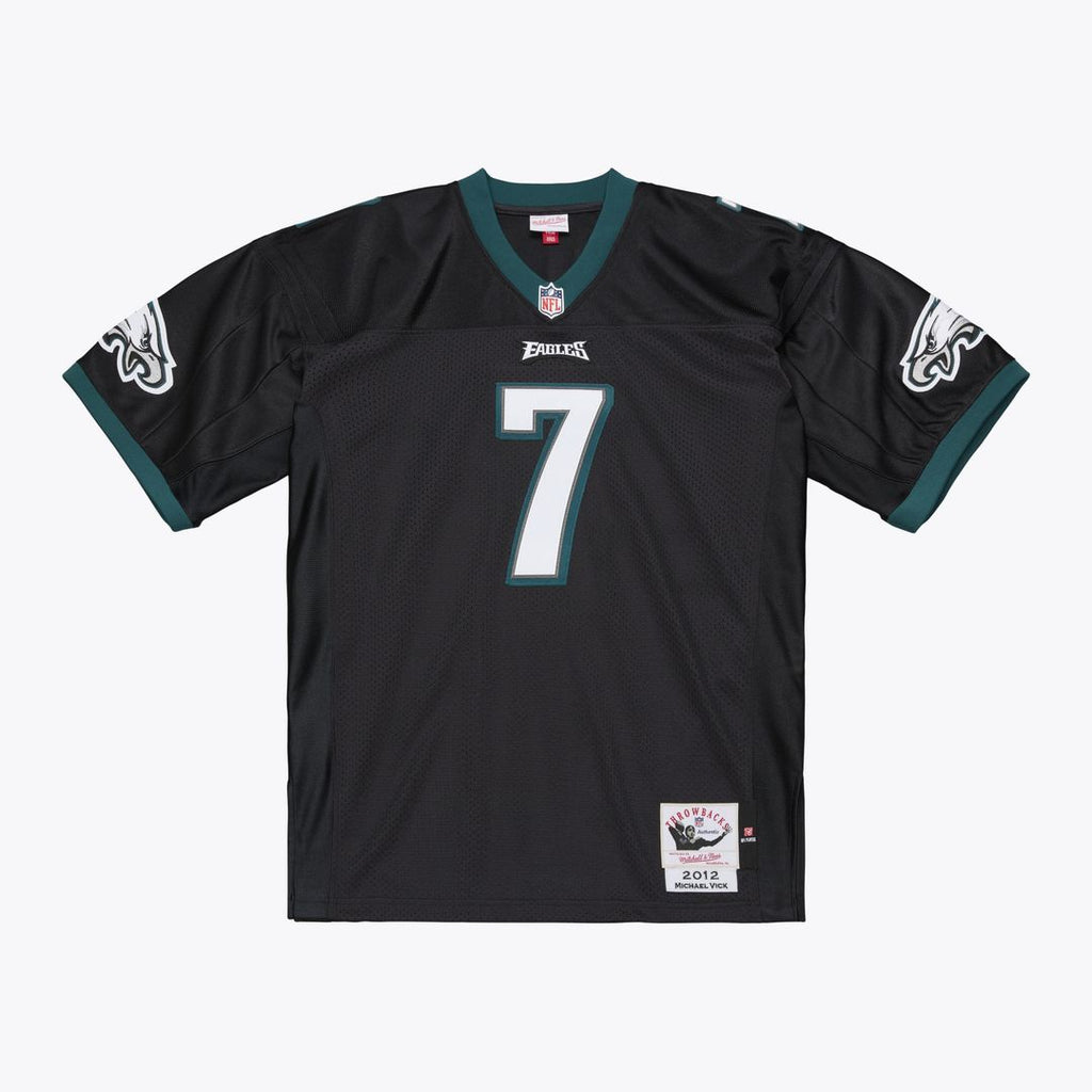 Men's Philadelphia Eagles Michael Vick Mitchell & Ness Black 2012 Authentic Throwback Jersey