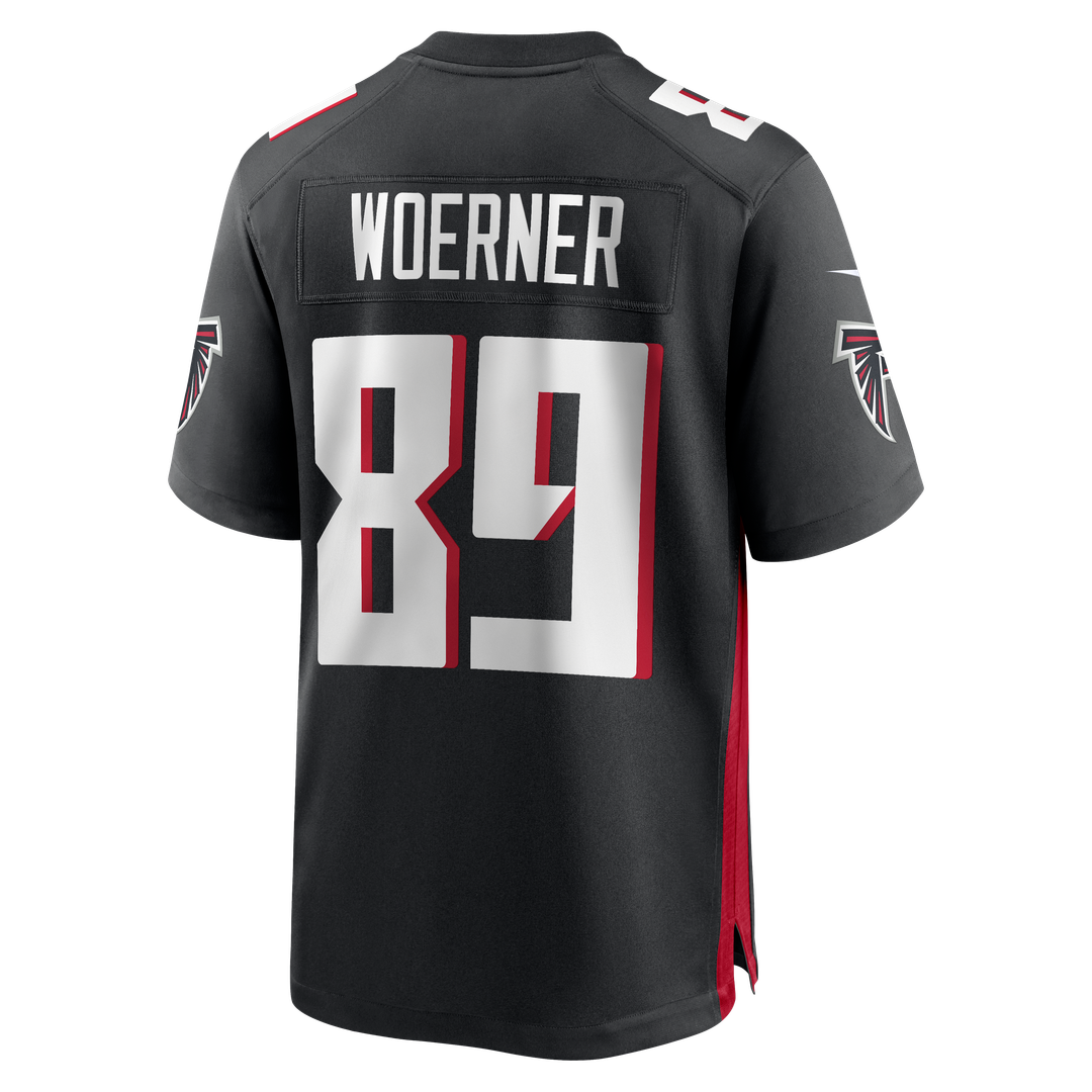 Men's Atlanta Falcons Charlie Woerner Nike  Black  Game Jersey