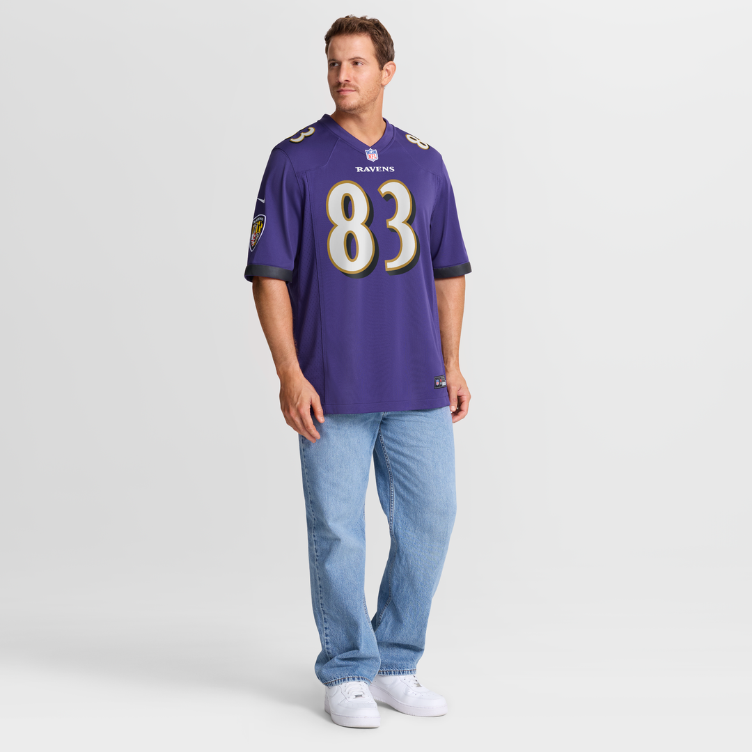 Men's Baltimore Ravens LaJohntay Wester Nike  Purple Team Game Jersey