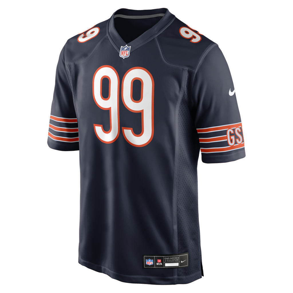 Men's Chicago Bears Gervon Dexter Sr Nike  Navy Team Game Jersey