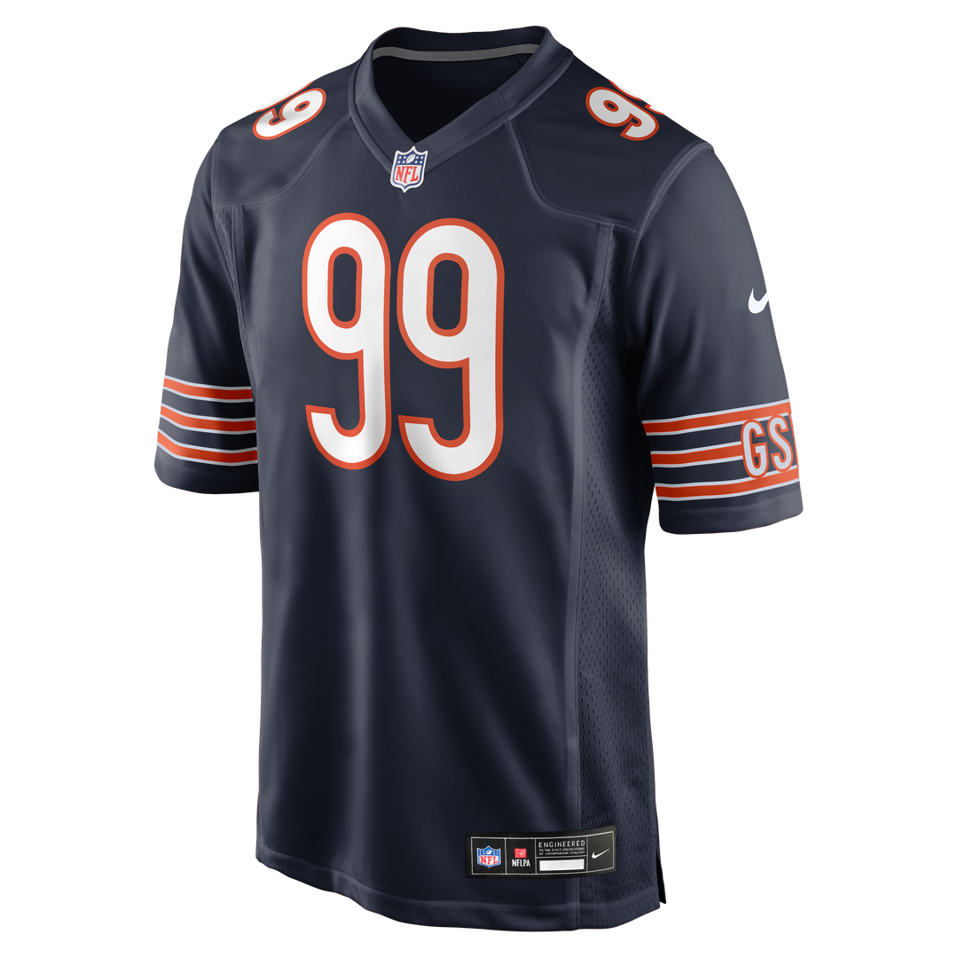 Men's Chicago Bears Gervon Dexter Sr Nike  Navy Team Game Jersey