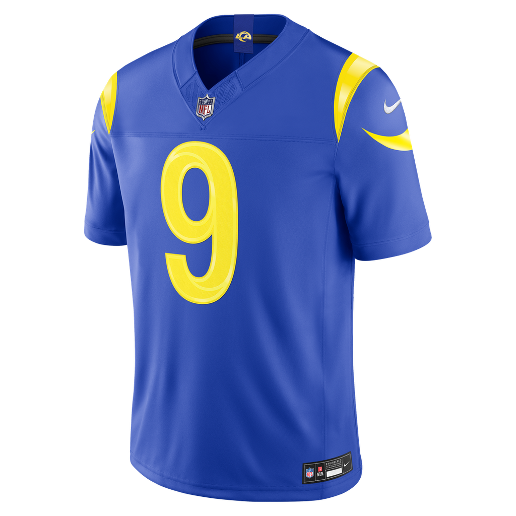 Men's Los Angeles Rams Matthew Stafford Nike Royal Team Vapor F.U.S.E. Stitched Limited Jersey