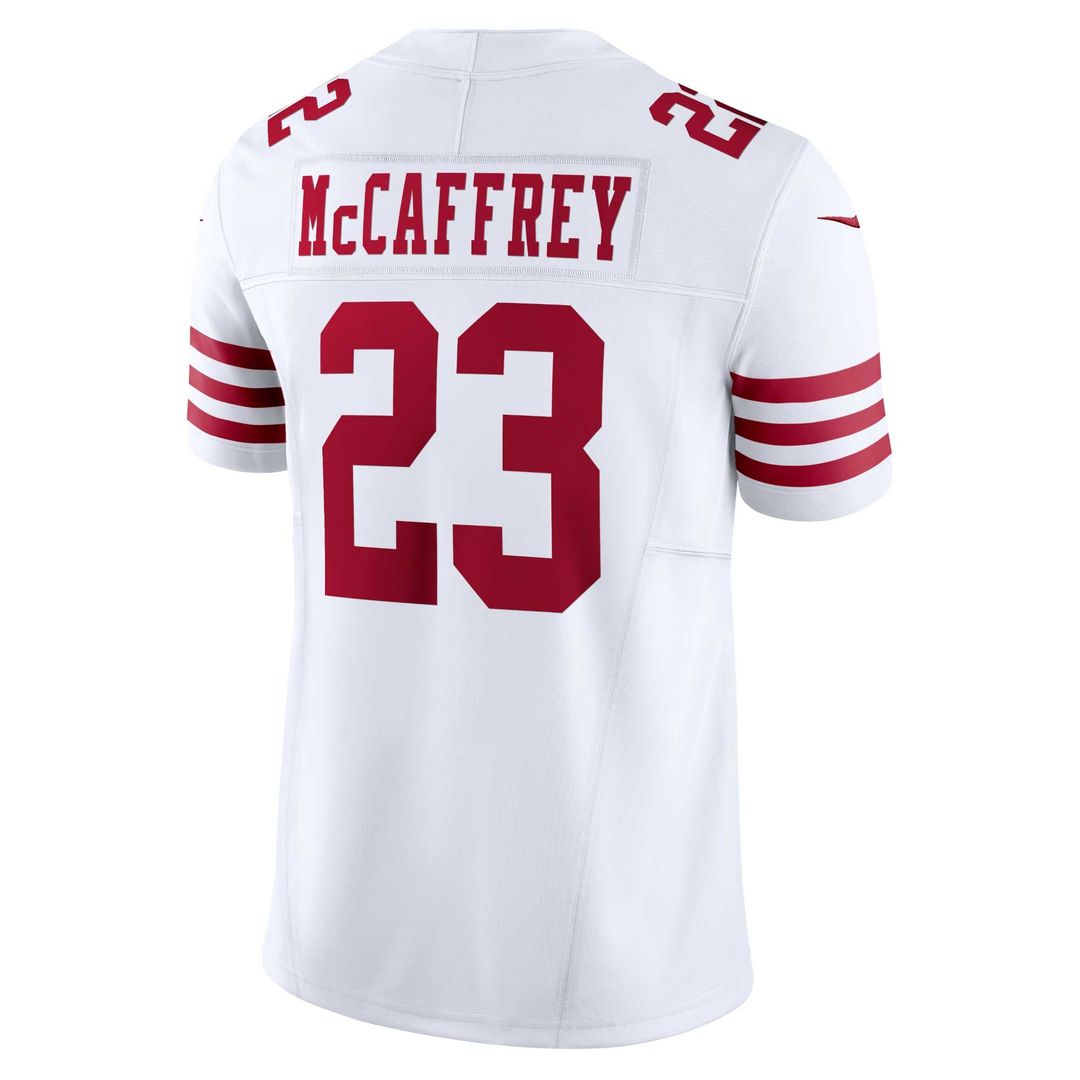 Men's San Francisco 49ers Christian McCaffrey Nike Scarlet Vapor F.U.S.E. Limited Jersey