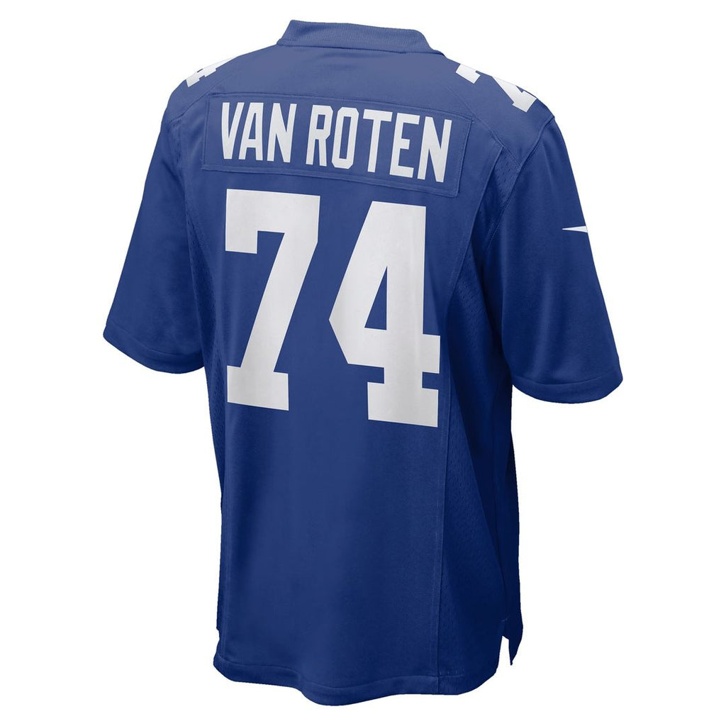 Men's New York Giants Greg Van Roten Nike  Royal Team Game Jersey