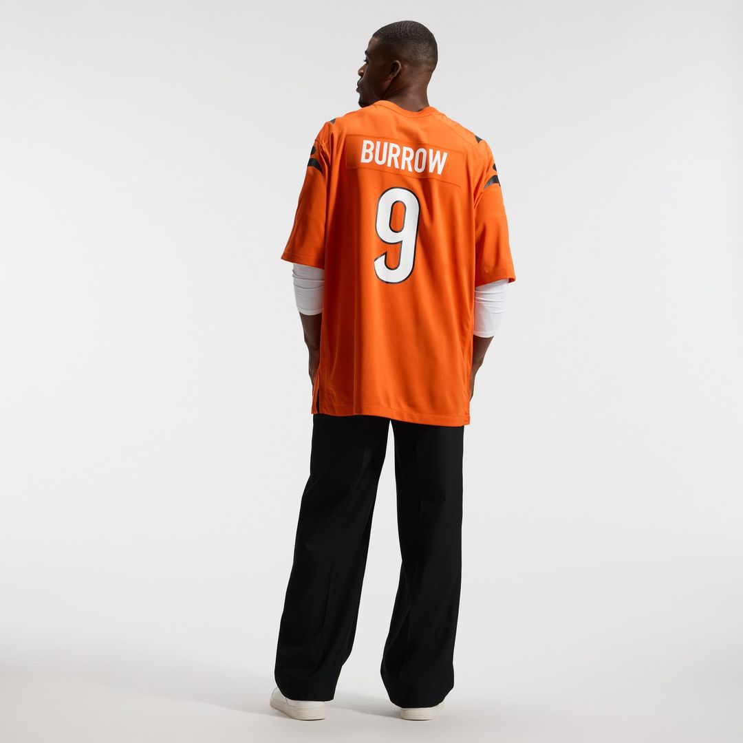 Men's Cincinnati Bengals Joe Burrow Nike Orange Alternate Game Jersey