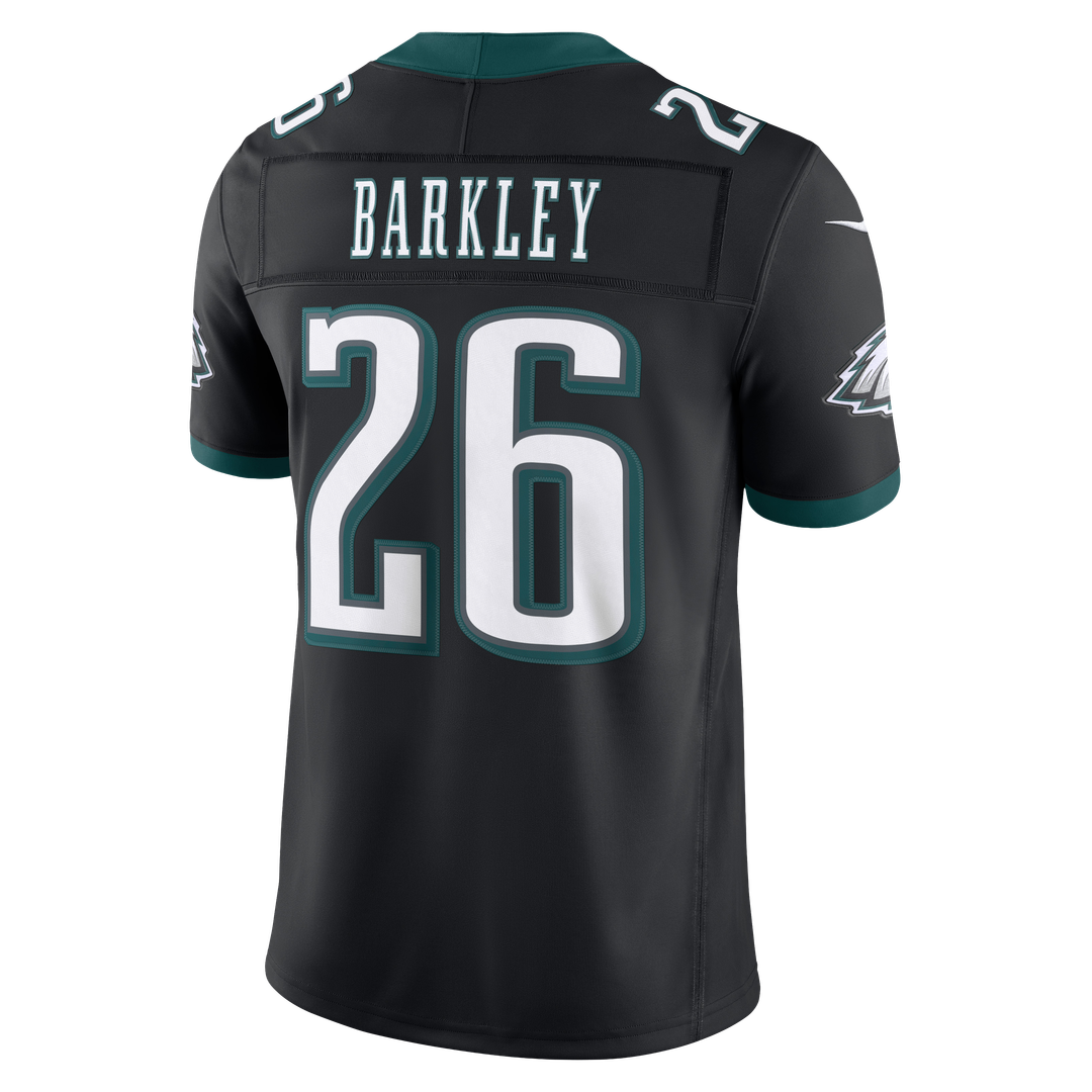 Men's Philadelphia Eagles Saquon Barkley Nike Black Alternate Vapor F.U.S.E. Stitched Limited Jersey