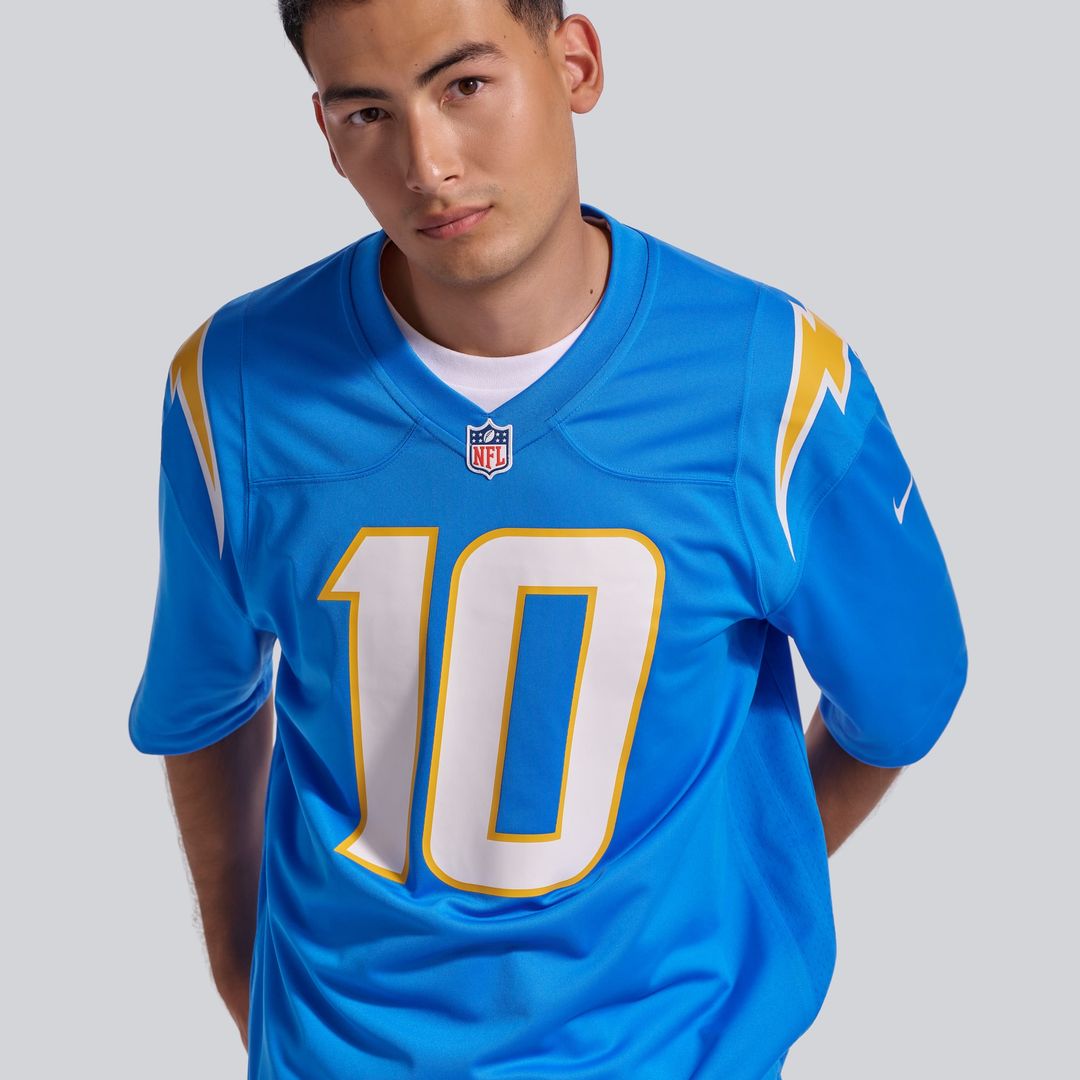 Men's Los Angeles Chargers Justin Herbert Nike Navy Alternate Super Chargers Game Player Jersey