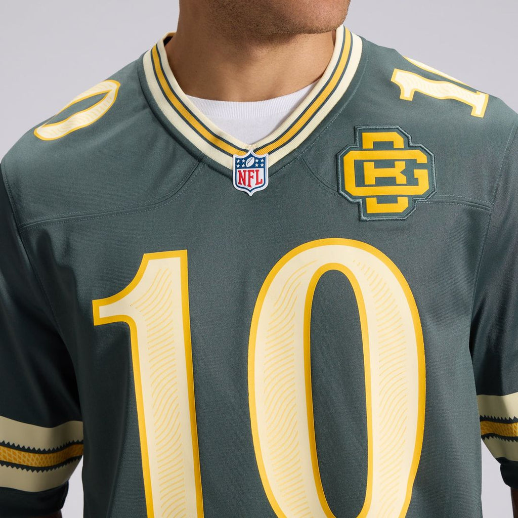 Men's Green Bay Packers Jordan Love Nike Green 2026 Rivalries Collection Game Jersey