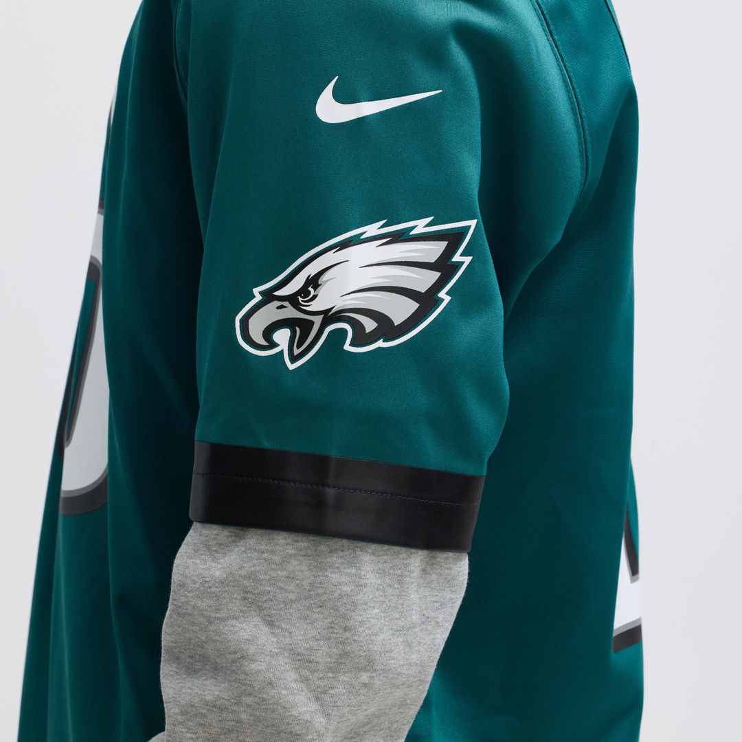 Men's Philadelphia Eagles Saquon Barkley Nike Midnight Green Game Player Jersey