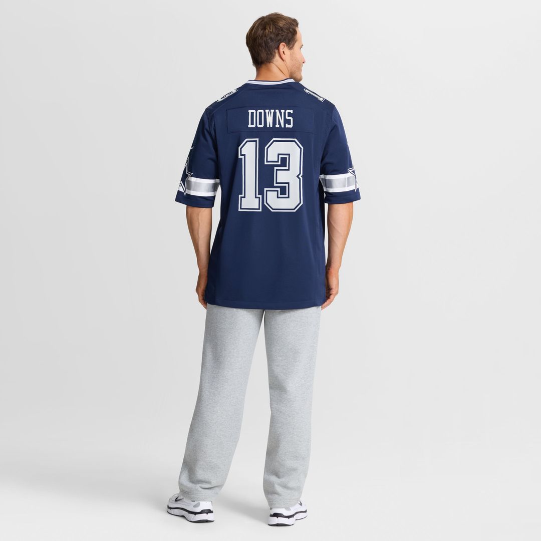 Men's Dallas Cowboys Caleb Downs Nike Navy Team Game Jersey