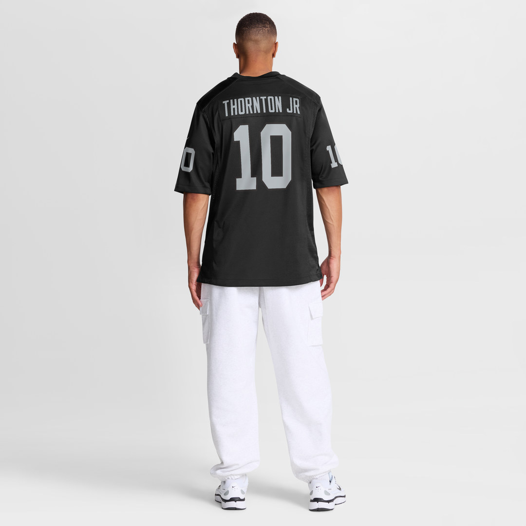 Men's Las Vegas Raiders Dont'e Thornton Jr. Nike  Black Team Game Jersey