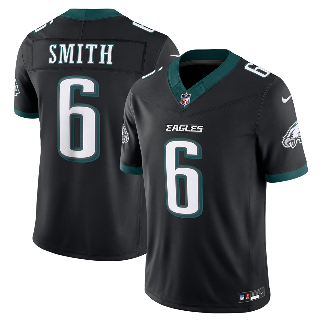 Men's Philadelphia Eagles DeVonta Smith Nike Black Alternate Vapor F.U.S.E. Stitched Limited Jersey