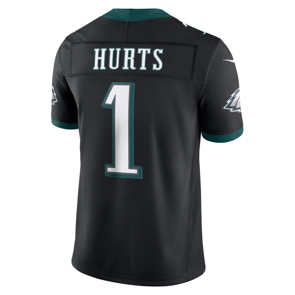 Men's Philadelphia Eagles Jalen Hurts Nike Black Alternate Vapor F.U.S.E. Stitched Limited Jersey