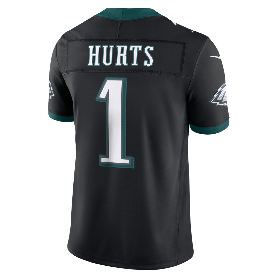 Men's Philadelphia Eagles Jalen Hurts Nike Black Alternate Vapor F.U.S.E. Stitched Limited Jersey