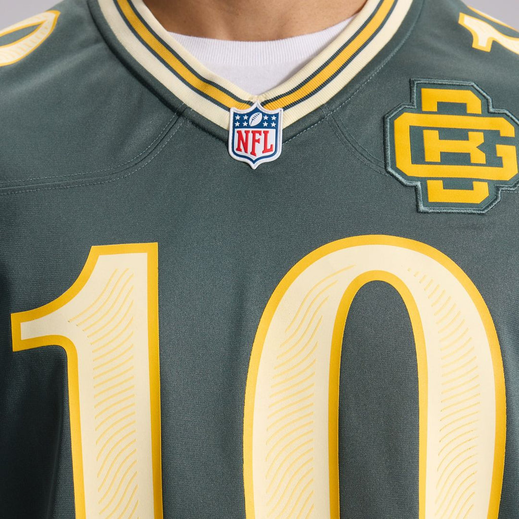 Men's Green Bay Packers Jordan Love Nike Green 2026 Rivalries Collection Game Jersey