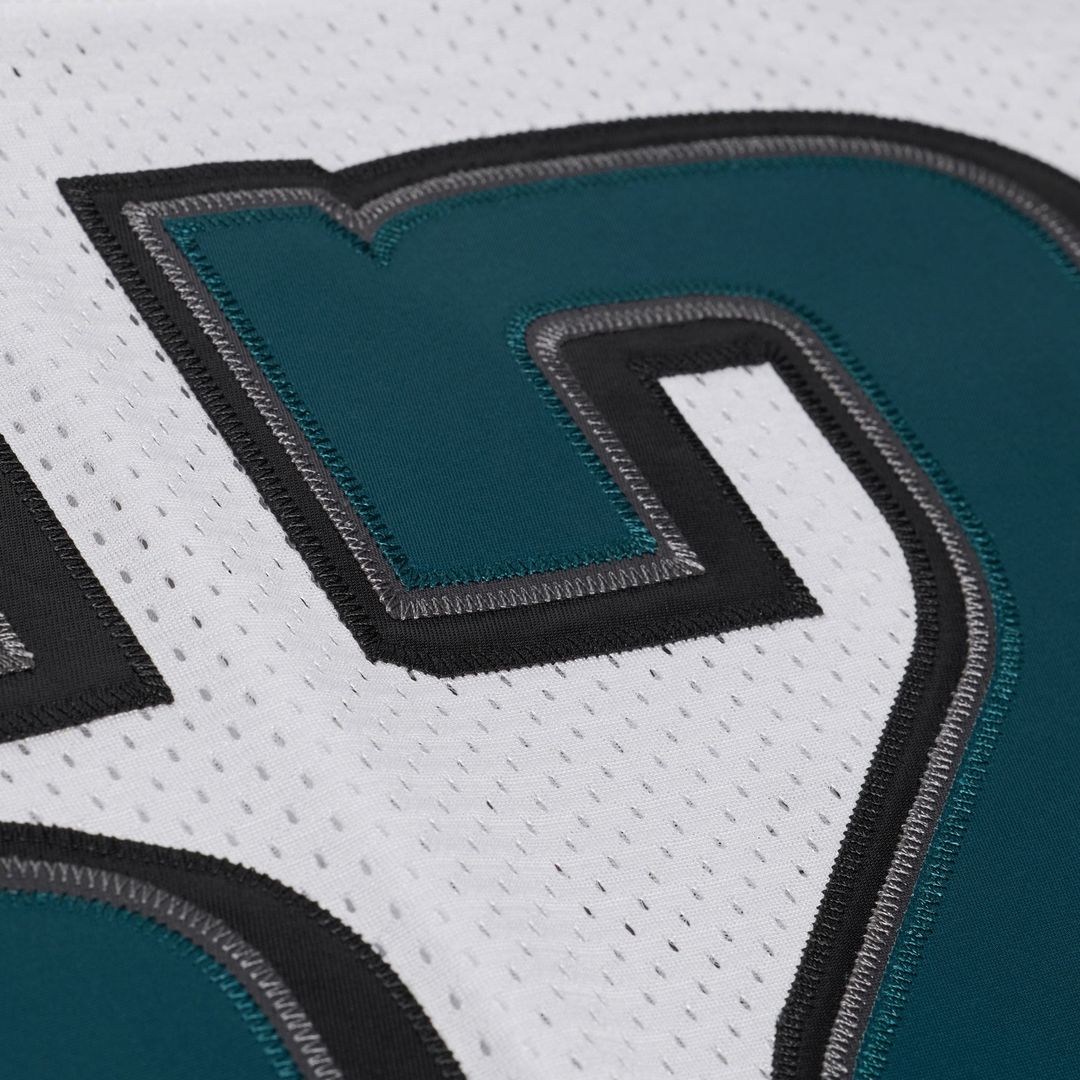 Men's Philadelphia Eagles Jason Kelce Mitchell & Ness White 2011 Authentic Throwback Jersey