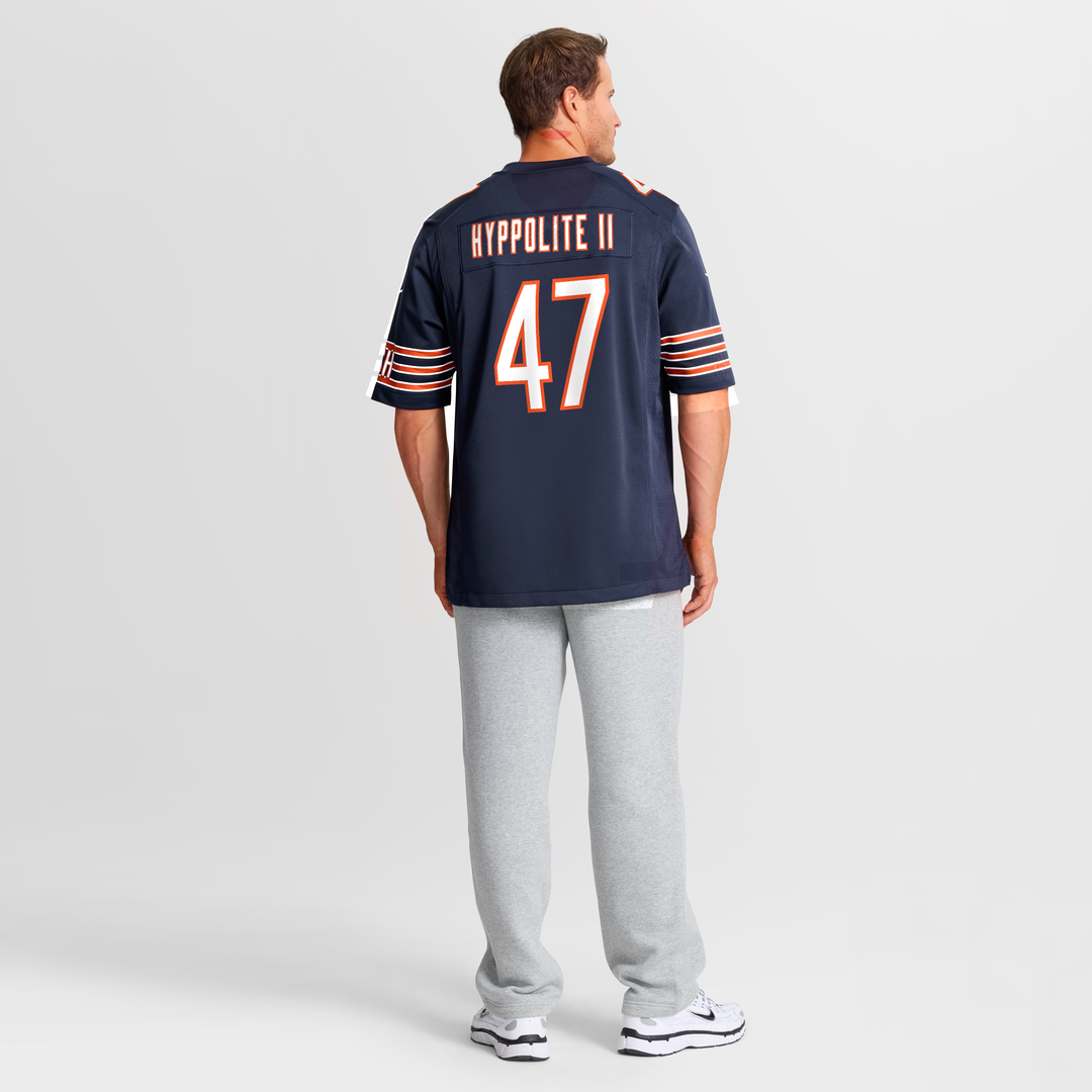 Men's Chicago Bears Ruben Hyppolite II Nike Navy Team Game Jersey