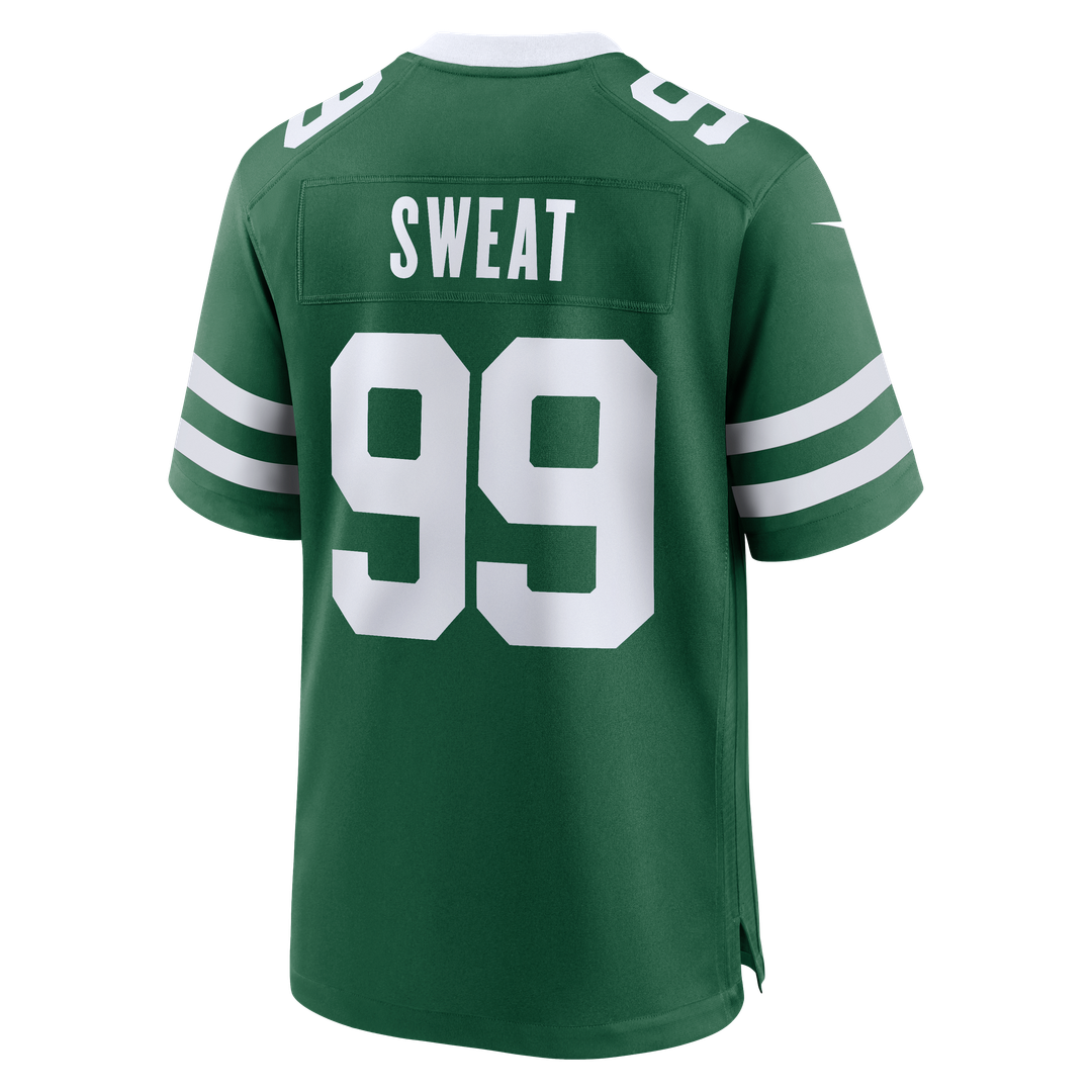 Men's New York Jets T'Vondre Sweat Nike Legacy Green Team Game Jersey