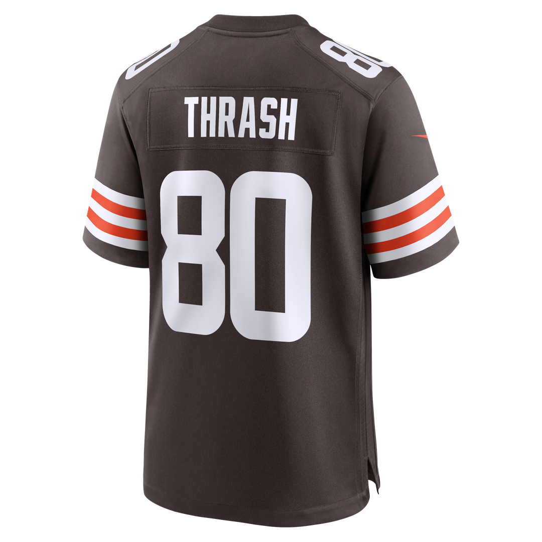 Men's Cleveland Browns Jamari Thrash Nike  Brown Team Game Jersey