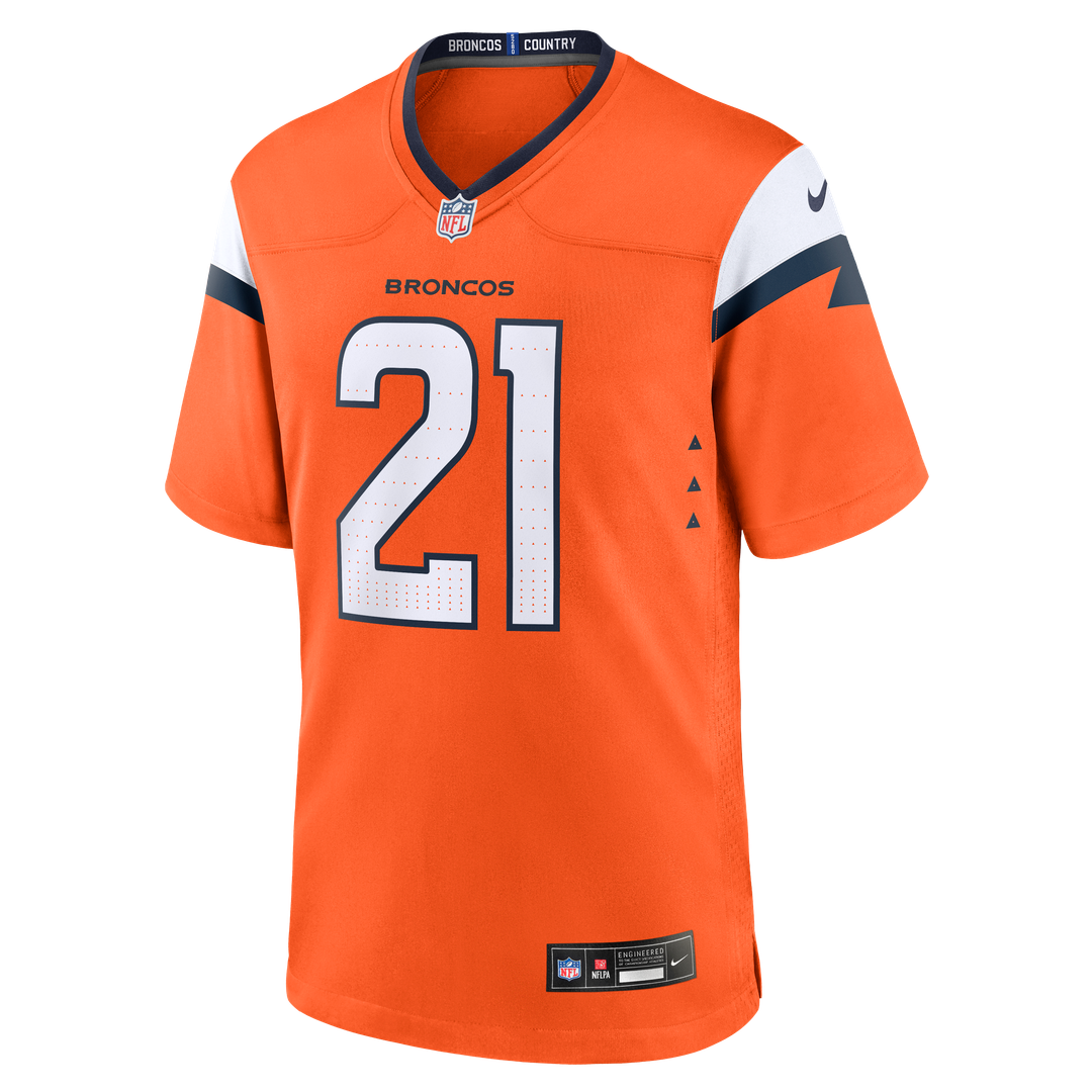 Men's Denver Broncos Riley Moss Nike  Orange Team Game Jersey