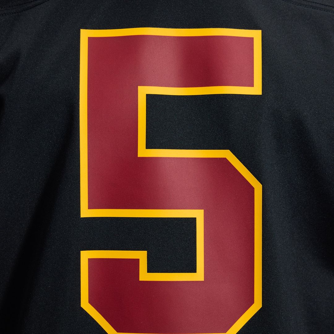 Hail Raiser Men's Washington Commanders Jayden Daniels Nike Black Alternate Game Jersey