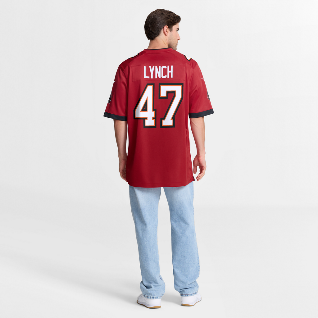 Men's Tampa Bay Buccaneers John Lynch Nike Red Game Retired Player Jersey
