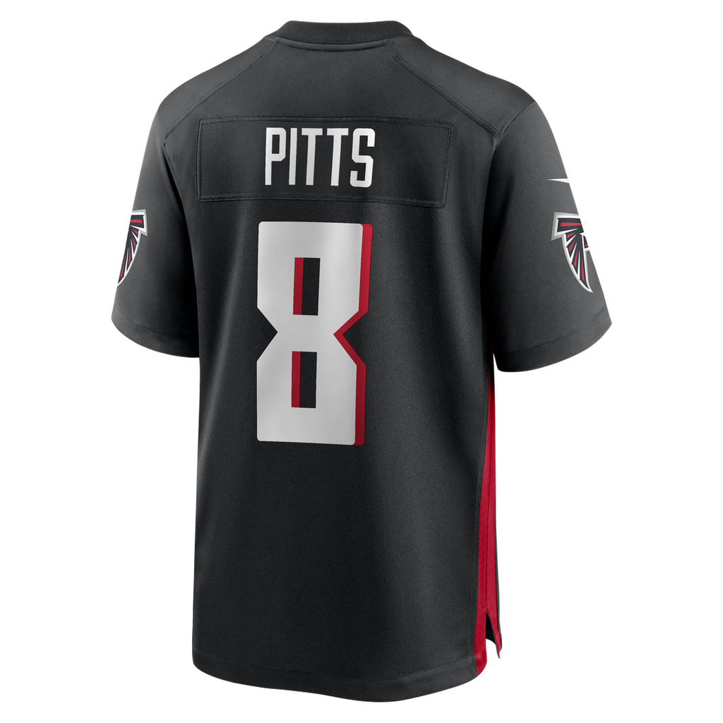 Men's Atlanta Falcons Kyle Pitts Nike Black Game Jersey