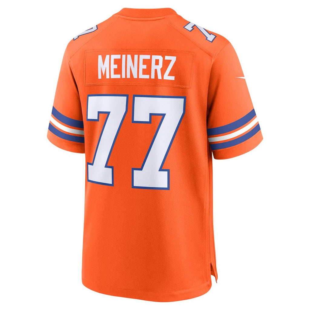 Men's Denver Broncos Quinn Meinerz Nike Orange Alternate Game Jersey