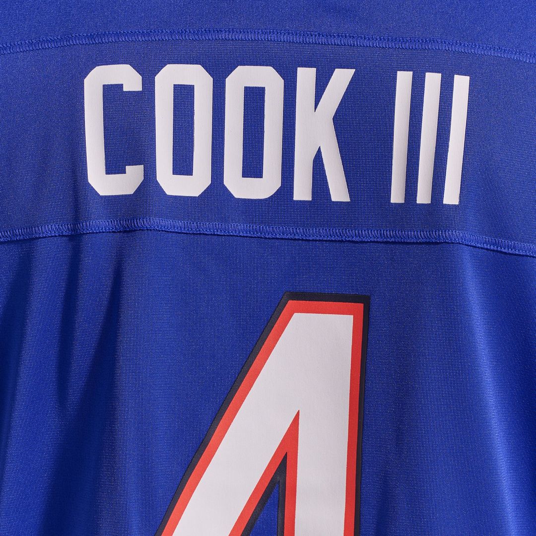 Men's Buffalo Bills James Cook III Nike Gray Nickel City Game Jersey