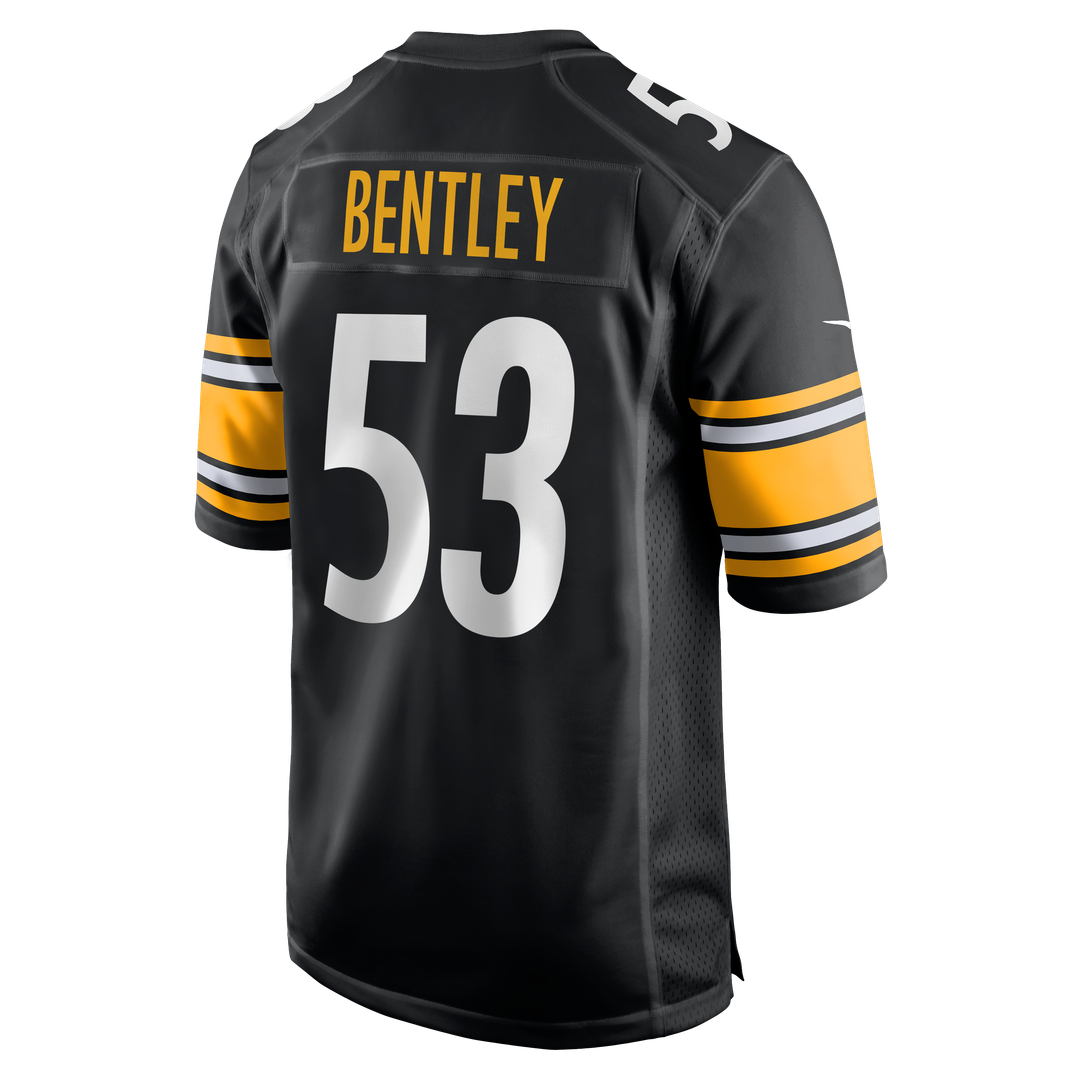 Men's Pittsburgh Steelers JaWhaun Bentley Nike  Black Team Game Jersey
