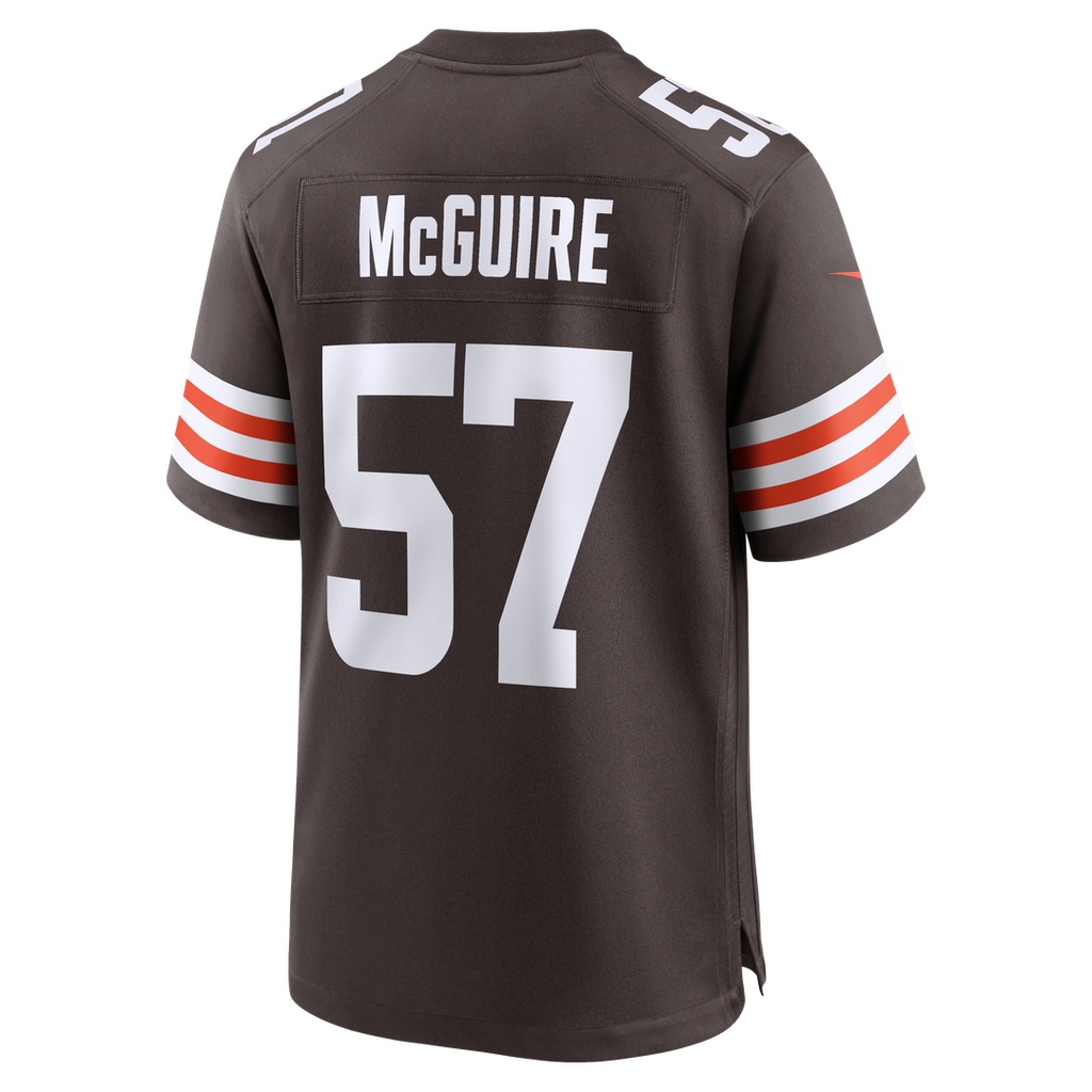Men's Cleveland Browns Isaiah McGuire Nike  Brown Team Game Jersey