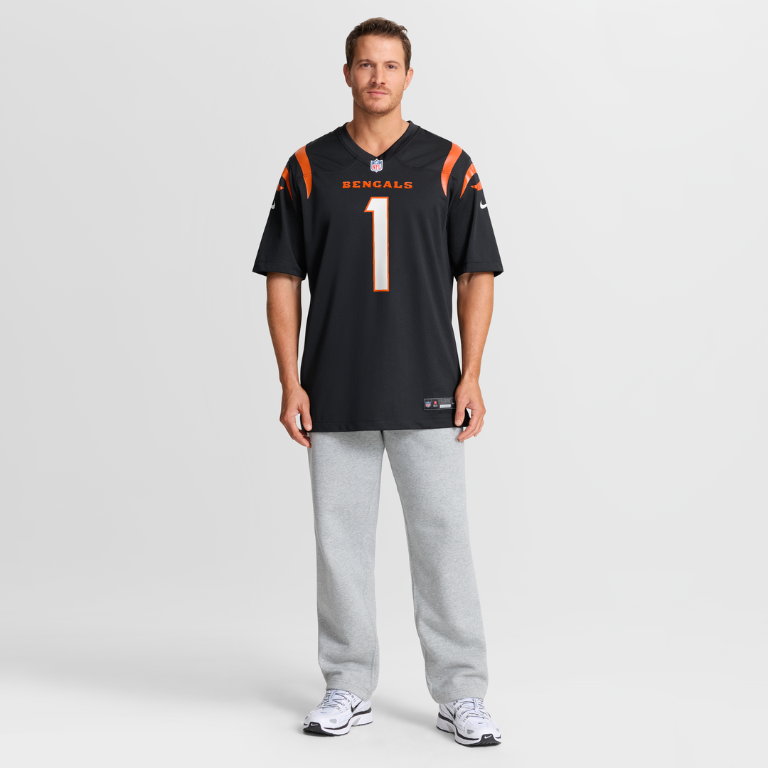 Men's Cincinnati Bengals Ja'Marr Chase Nike Black Game Jersey
