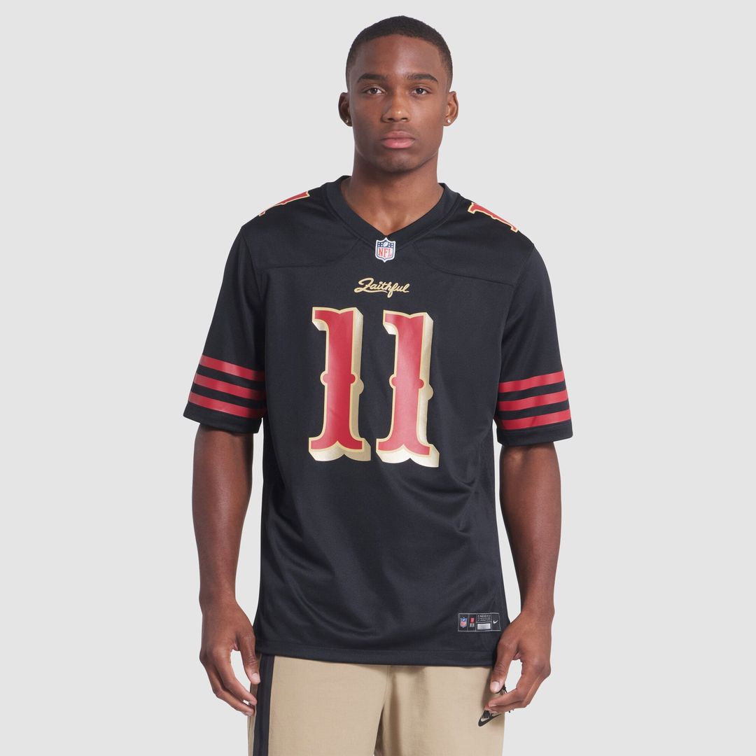 Men's San Francisco 49ers Brandon Aiyuk Nike Black Rivalries Collection Game Jersey