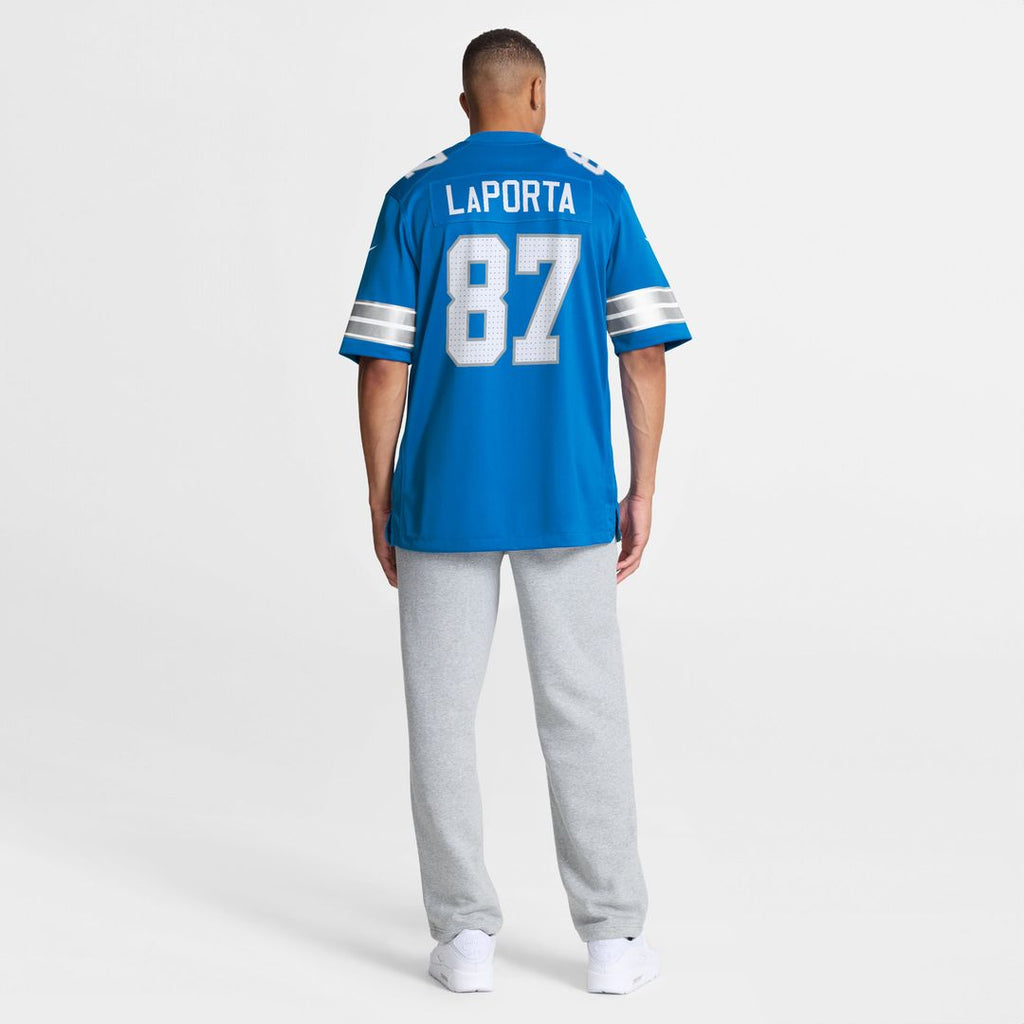 Men's Detroit Lions Sam LaPorta Nike  White White Game Jersey