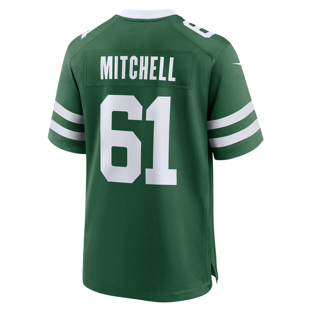 Men's New York Jets Max Mitchell Nike Legacy Green Team Game Jersey