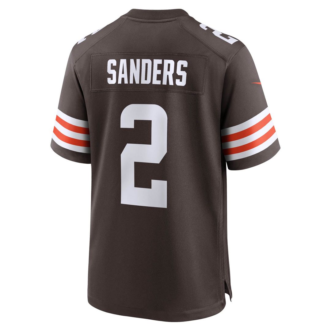 Men's Cleveland Browns Shedeur Sanders Nike Brown Game Jersey
