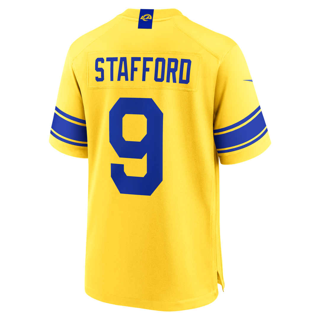 Men's Los Angeles Rams Matthew Stafford Nike White White Game Player Jersey