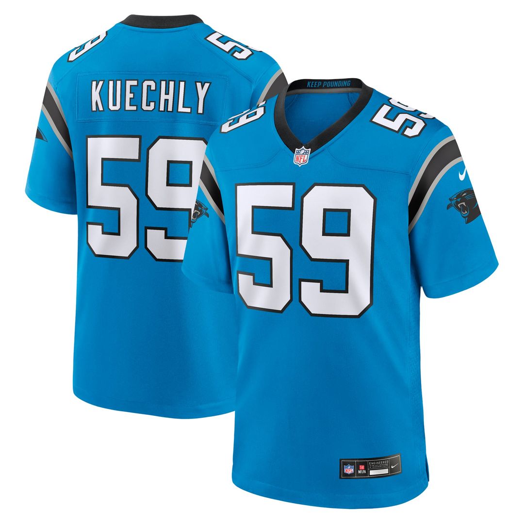 Men's Carolina Panthers Luke Kuechly Nike Blue Retired Player Alternate Game Jersey