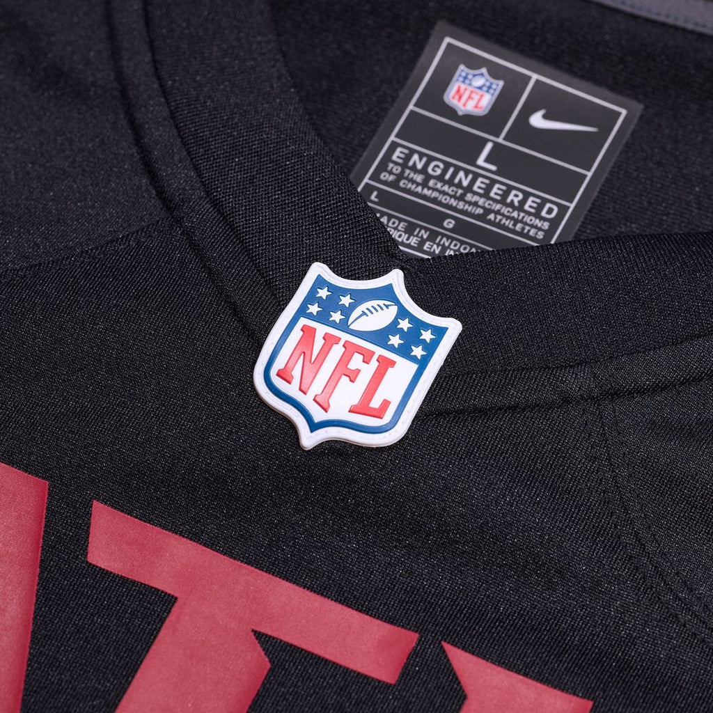 Men's Atlanta Falcons JD Bertrand Nike  Black Team Game Jersey