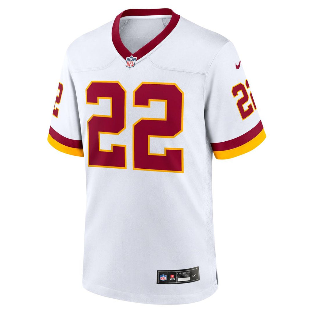 Men's Washington Commanders Jacory Croskey-Merritt Nike White Game Super Bowl Era Jersey