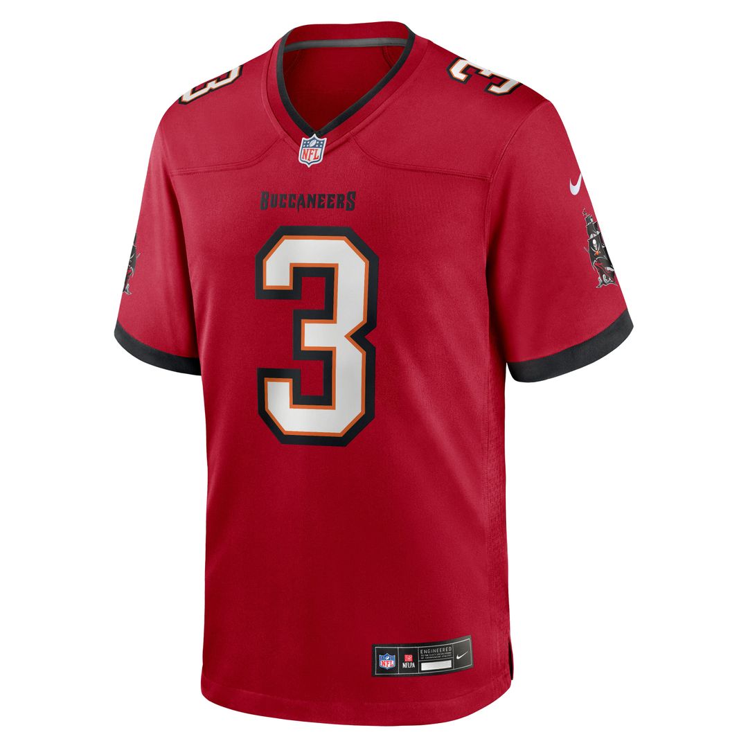 Men's Tampa Bay Buccaneers Rueben Bain Jr. Nike Red Team Game Jersey