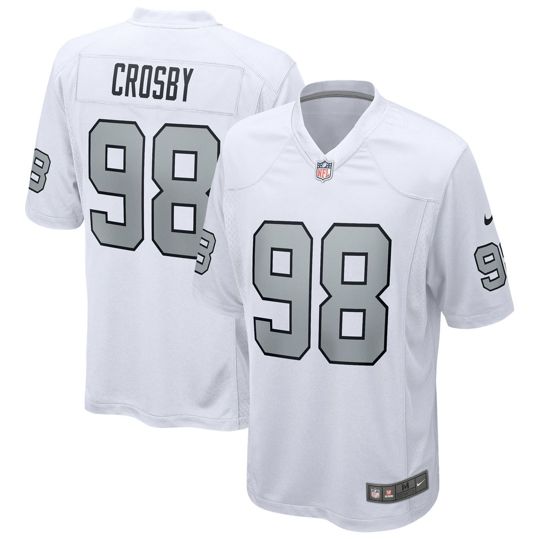 Men's Las Vegas Raiders Maxx Crosby Nike Black Game Jersey
