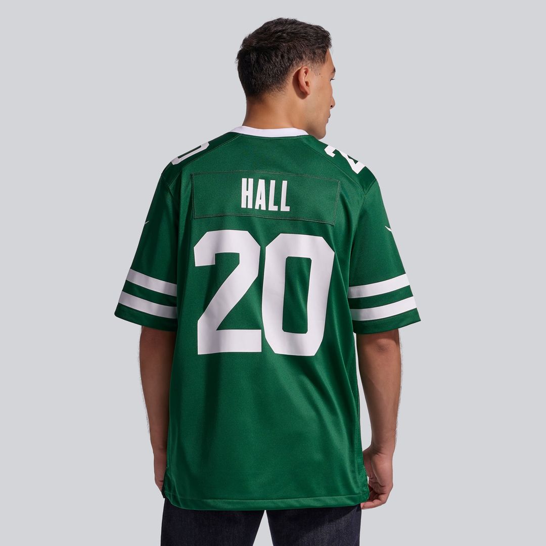 Men's New York Jets Breece Hall Nike Legacy White Game Jersey