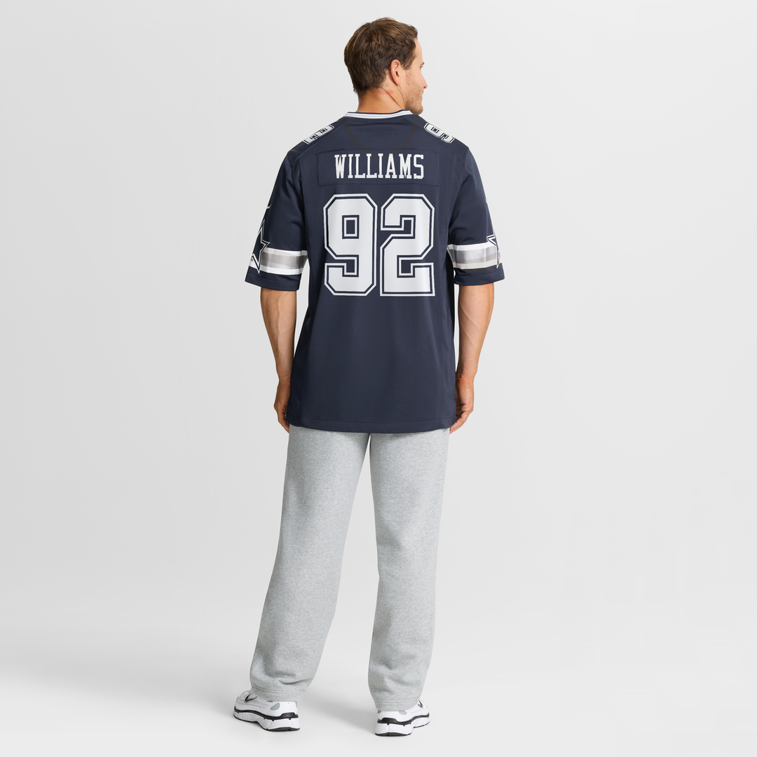Men's Dallas Cowboys Quinnen Williams Nike Navy Team Game Jersey