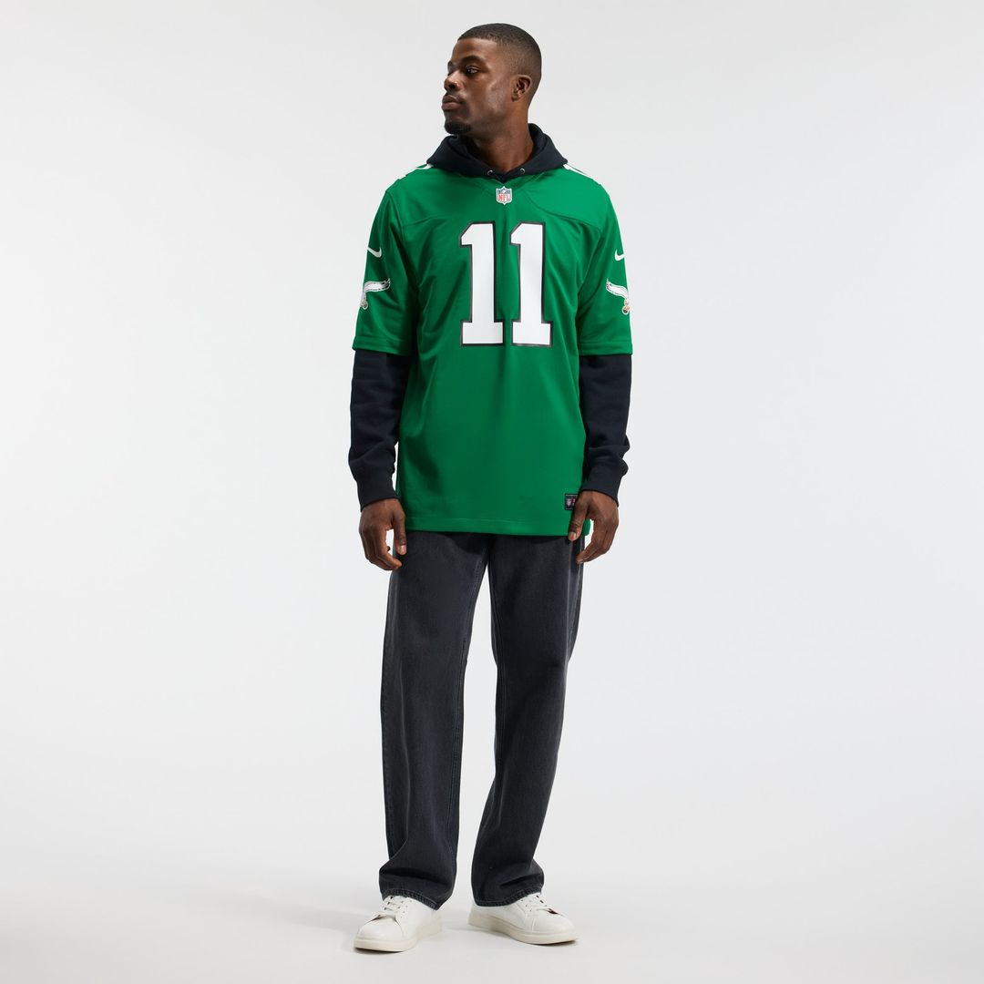 Men's Philadelphia Eagles A.J. Brown Nike Kelly Green Alternate Game Player Jersey