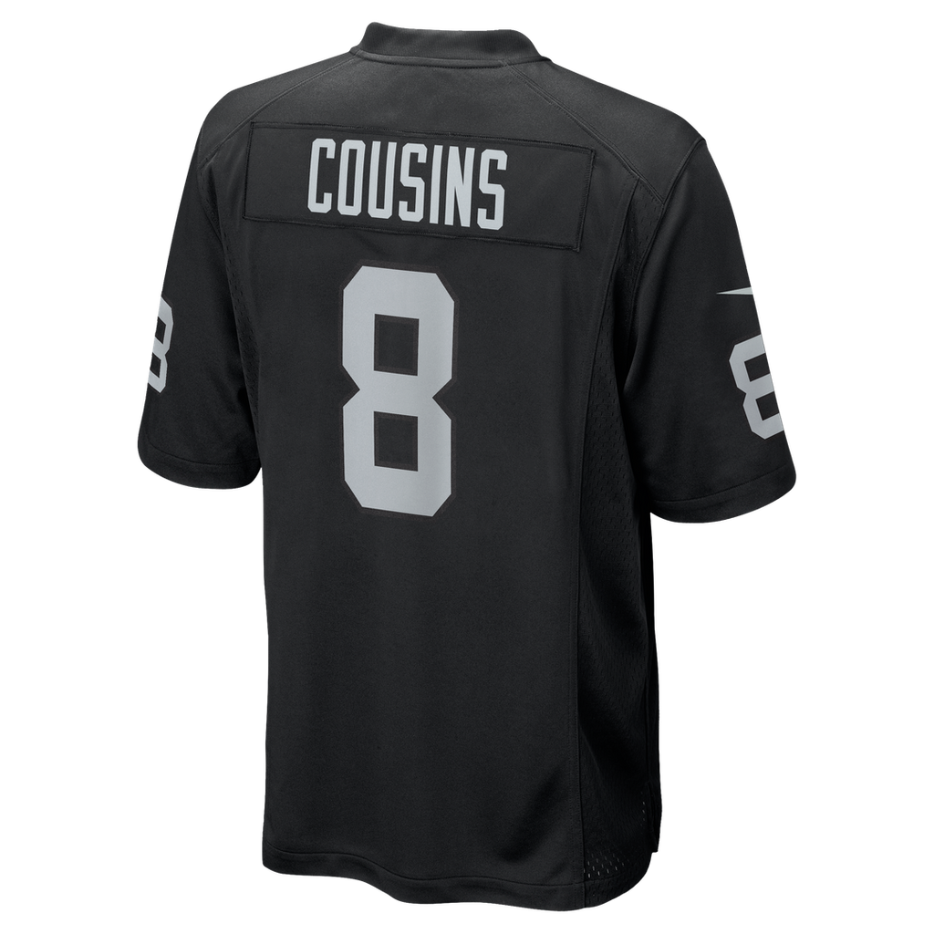 Men's Las Vegas Raiders Kirk Cousins Nike  Black Team Game Jersey